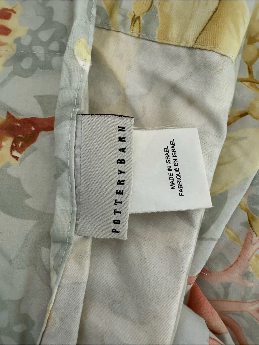 Pottery Barn shower curtain